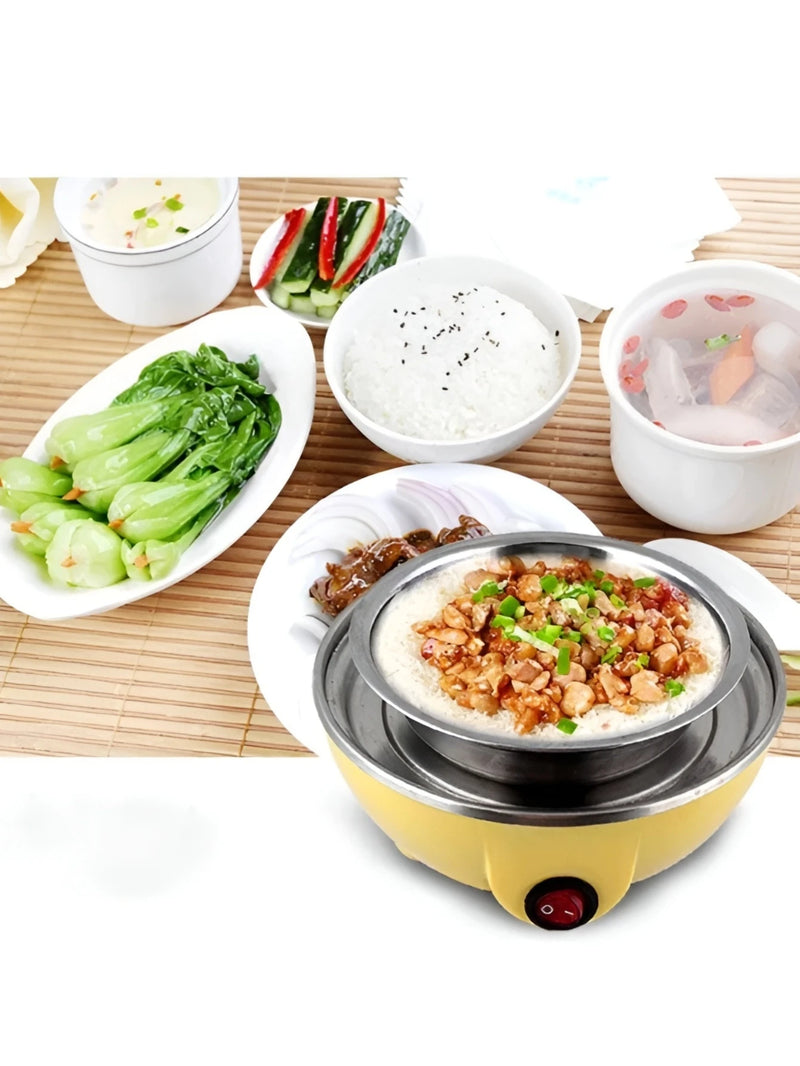 Cozedor de Ovos Elétrico Portátil 110V – Cozinha a Vapor para Até 7 Ovos com Copo Dosador