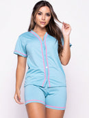 Pijama Feminino manga curta