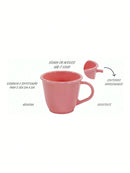 Kit 6 Xícaras Com Bandeja Cantinho do Café MDF