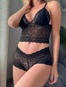 Conjunto Lingerie Sexy Rendado