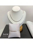 Kit Conjunto Colar e Pulseira Banhada a Ouro 18k a prata 925