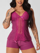 BabyDoll feminino com detalhes em renda