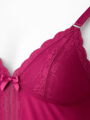 BabyDoll feminino com detalhes em renda