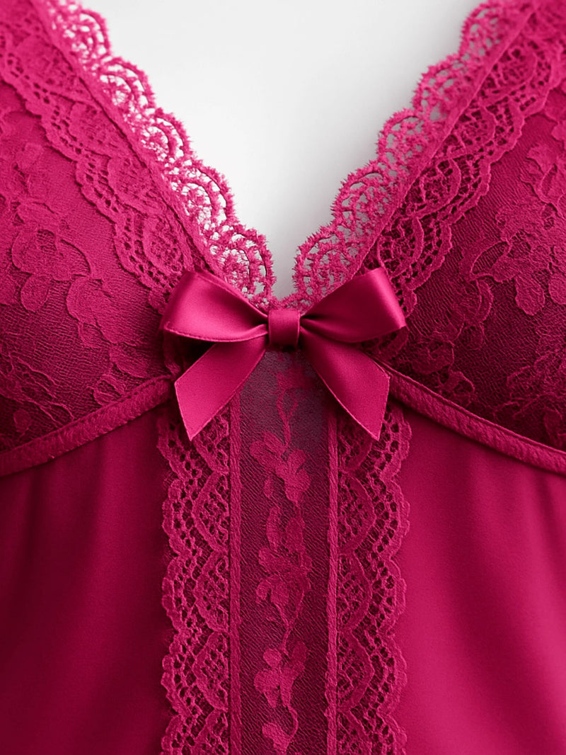 BabyDoll feminino com detalhes em renda