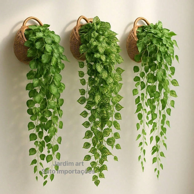 Trepadeira Artificial 2x2M com Vaso