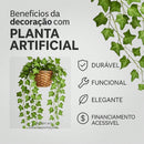 Trepadeira Artificial 2x2M com Vaso