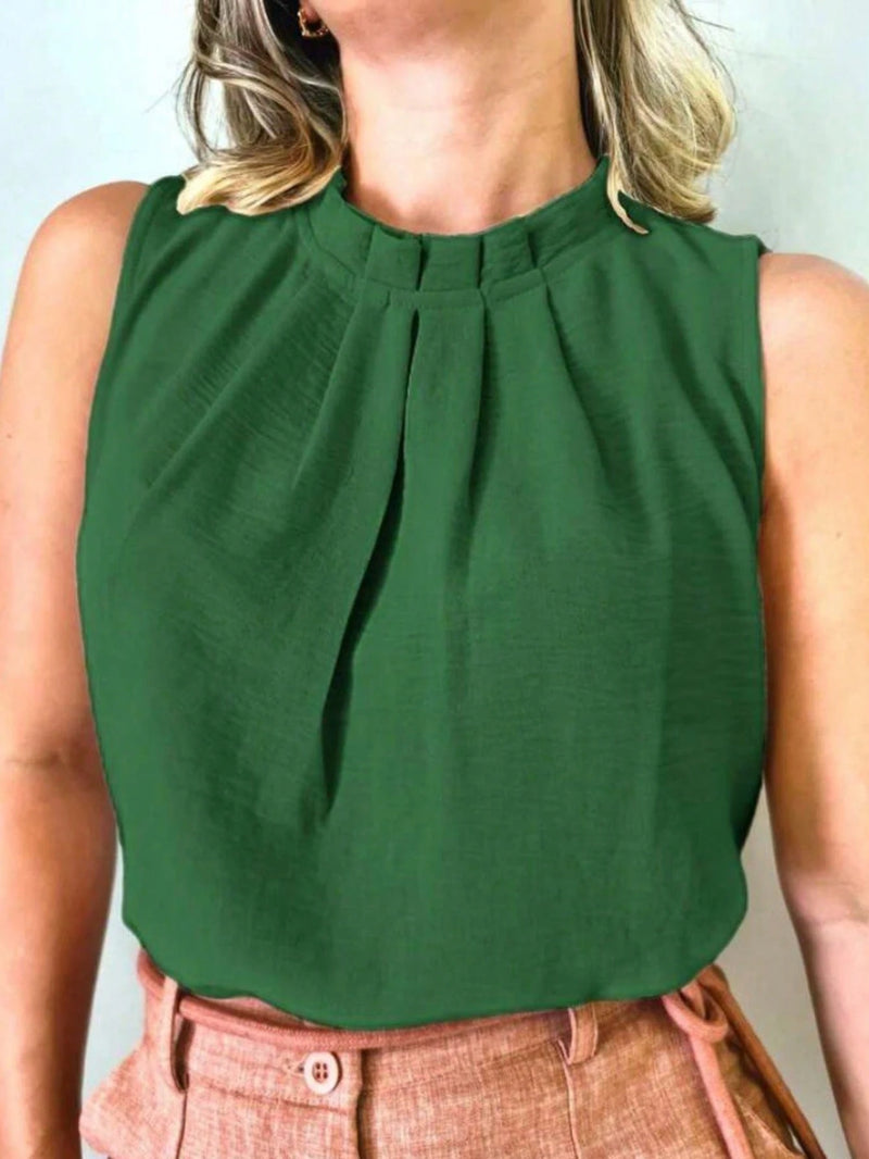 Blusa Social Regata Gola Alta 