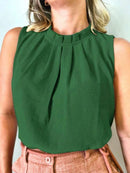 Blusa Social Regata Gola Alta