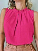 Blusa Social Regata Gola Alta