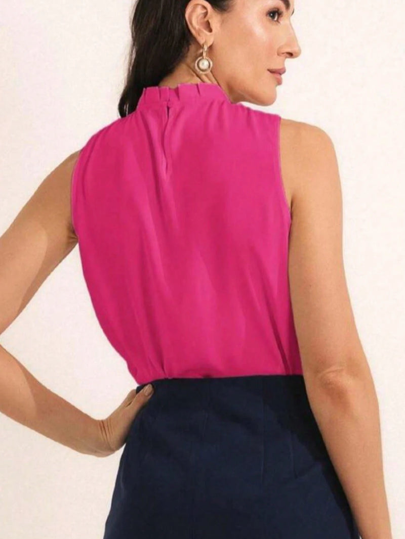 Blusa Social Regata Gola Alta 