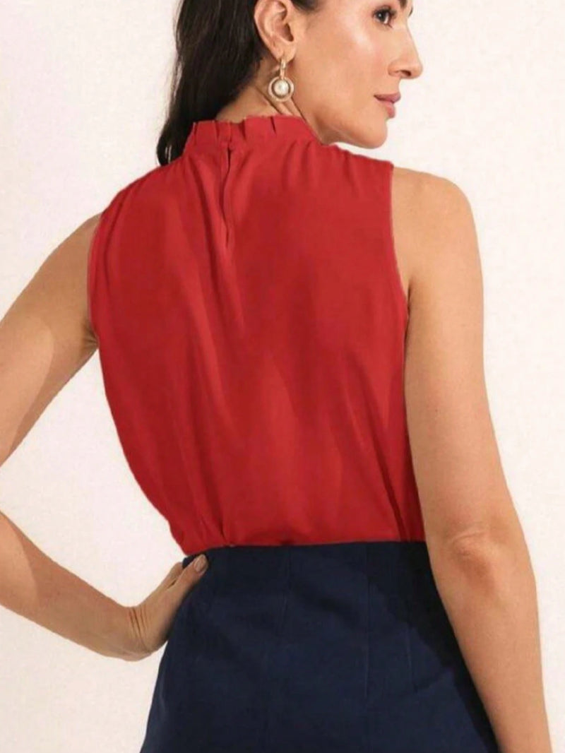 Blusa Social Regata Gola Alta 