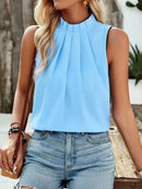 Blusa Social Regata Gola Alta 