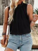 Blusa Social Regata Gola Alta 