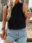 Blusa Social Regata Gola Alta 