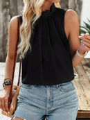 Blusa Social Regata Gola Alta 