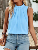 Blusa Social Regata Gola Alta 