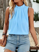 Blusa Social Regata Gola Alta 