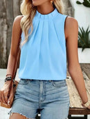 Blusa Social Regata Gola Alta 