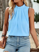 Blusa Social Regata Gola Alta 