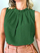 Blusa Social Regata Gola Alta 