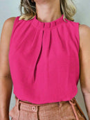 Blusa Social Regata Gola Alta 