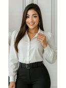 Camisa Social Listrada estilo Clean Girl/Woman