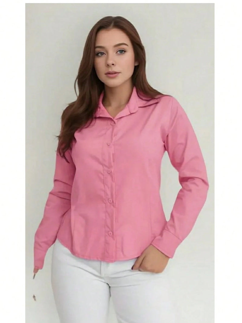 Camisa Social Listrada estilo Clean Girl/Woman