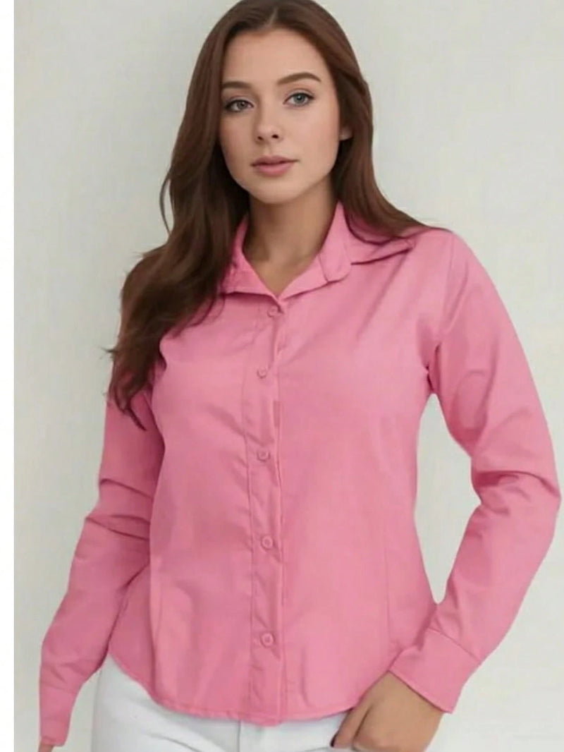 Camisa Social Listrada estilo Clean Girl/Woman