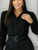 Camisa Social Listrada estilo Clean Girl/Woman