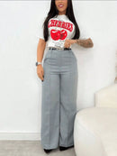 Calça Feminina Alfaiataria Com Cinto.