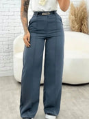 Calça Feminina Alfaiataria Com Cinto.