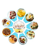 Cozedor de Ovos Elétrico Portátil 110V – Cozinha a Vapor para Até 7 Ovos com Copo Dosador